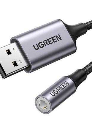 Usb звуковая карта ugreen | наружный стерео аудиоадаптер usb – 3.5 мм
