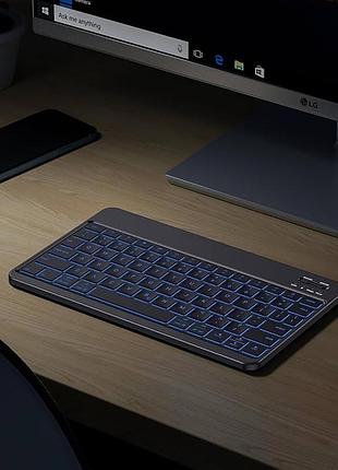 Беспроводная bluetooth клавиатура emetok em003, аккумуляторная