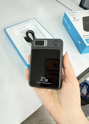 Повербанк hinne 10000 mah 22.5w magsafe з дисплеєм та бездротовою зарядкою (легке б/в)