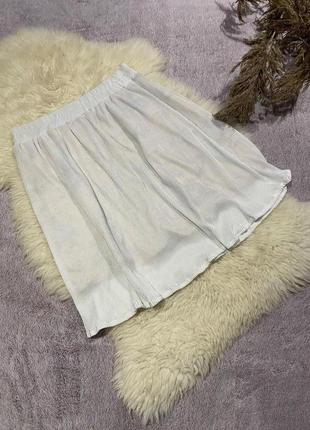 Юбка-миди-мини)юбка с бежевым коричневым подьюбником 🧡