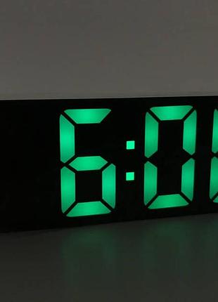 Цифровий led годинник gh0712l з регулюванням яскравості та нічним режимом