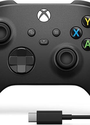 Геймпад xbox wireless controller carbon black оригінал для xbox one / series x|s / pc (легке б/у)