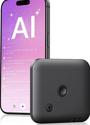 Focase rec cr1 ai диктофон 64gb с транскрипцией записей, магнитный аудио-режкордер для телефона