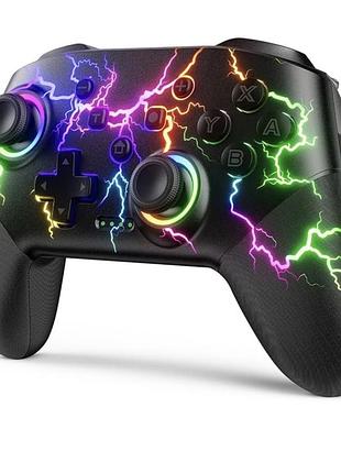 Бездротовий геймпад voyee s08 rgb для nintendo switch / pc, bluetooth