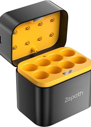 Акумуляторні батарейки aa 1.5v li-ion + зарядний кейс zepath, набір 8 шт, usb-c зарядка