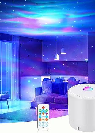 Ночник проектор звездного неба mhazdze sa200 led с музыкой и эффектом галактики
