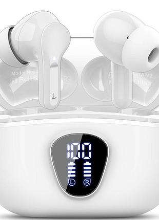Беспроводные наушники besnoow i53 tws bluetooth 5.3 с led дисплеем и зарядным кейсом
