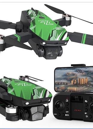 Tt19 drone зеленый | квадрокоптер с камерой 4k | бесщеточные моторы | fpv wifi | новый