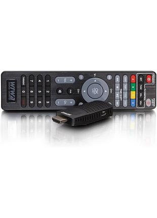 Цифровой тюнер wiwa h.265 mini dvb-t2, приставка для т2 телевизора full hd