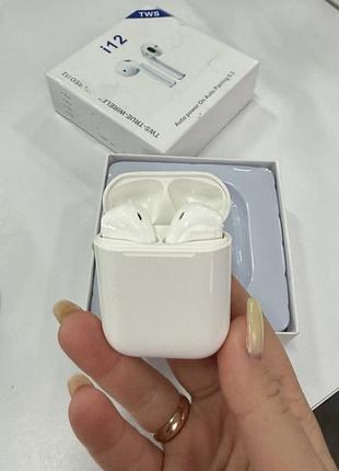 Беспроводные наушники i12 tws bluetooth 5.3 (легкое б/у)