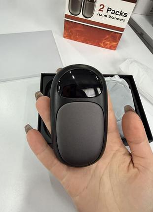 Портативные электрические грелки для рук 2 шт rechargeable hand warmers usb-c 6000mah черные новые