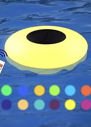 Світильник для басейну led solar rgb floating lamp на сонячній батареї з пультом