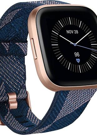 Смарт-часы fitbit versa 2 pink gold | легкие б/в | с зарядкой