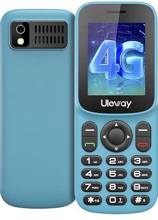 Міні телефон uleway t185 4g lte dual sim з камерою та bluetooth, зелений
