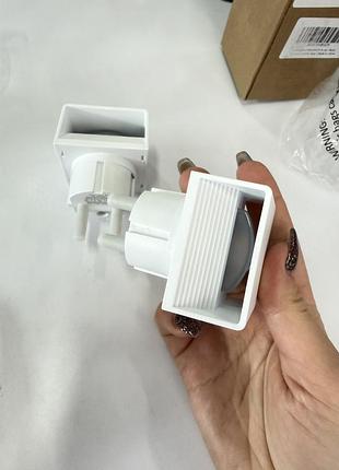 Led нічник в розетку з датчиком освітленості 1w 3000k, автоматичний нічник з теплим світлом, eu plug, білий