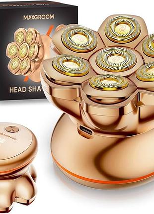 Электробритва для головы maxgroom head shaver pro 7d аккумуляторная водонепроницаемая usb
