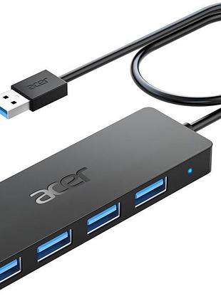 Usb-c хаб acer 5-в-1 | переходник usb-c на usb 3.0, pd, компактный