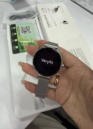 Смарт часы veryfit pro dr03 с металлическим магнитным ремешком silver