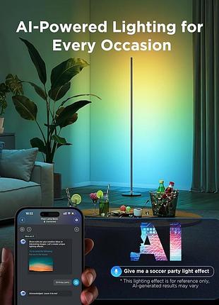 Govee floor lamp basic h6076 rgbic смарт лампа (не комплект, на запчастини, alexa/google)