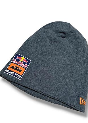 Red bull ktm newera длинная шапка бини серая мото