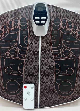 Ems массажер для ног электрический foot massager | коврик для стоп с электростимуляторией 8 режимов