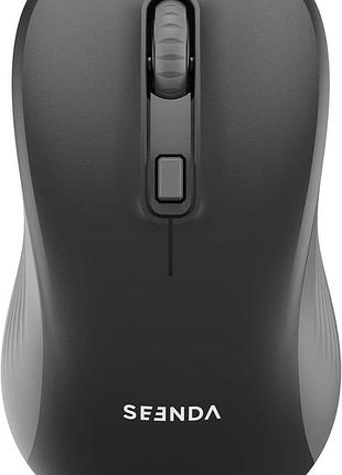 Бездротова мишка seenda акумуляторна з підсвіткою та функцією mouse jiggler dpi usb