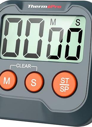 Thermopro tm03w цифровий кухонний таймер з магнітним кріпленням та lcd-дисплеєм