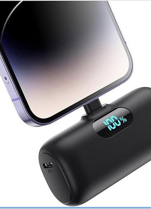 Power bank 5000 mah hx45x2 lightning / type-c, новий у плівках, зовнішній акумулятор