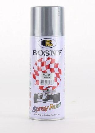 Фарба срібна 400ml "bosny" №36 (12шт/уп)