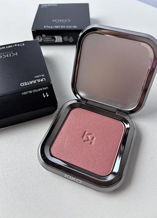 Рум'яна unlimited blush 11 kiko milano італія. румяна кіко мілано. матові румяна