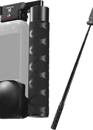 Селфи-палка k&f concept для insta360 x5, телескопическая к 89 см, складная selfie stick