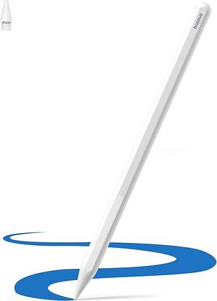 Стилус baseus smooth writing ps4 для ipad з bluetooth, бездротова зарядка, 17 годин роботи, білий