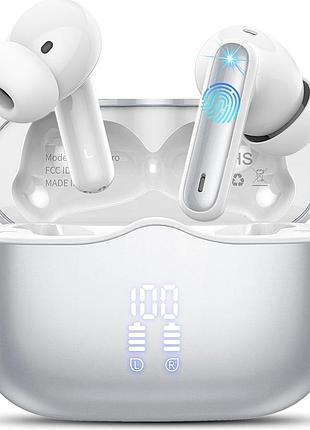 Наушники bluetooth xinwld a97 pro tws с дисплеем заряда silver (б/в)