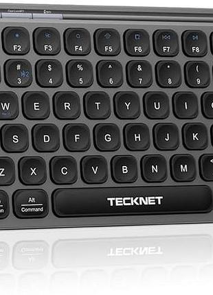 Бездротова клавіатура tecknet 2.4g wireless keyboard компактна з usb ресивером
