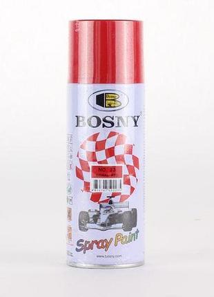 Фарба червона насичена 400ml "bosny" №23 (12шт/уп)