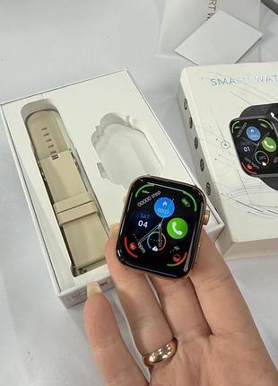 Смарт часы smart watch в стиле apple watch с пульсометром, сообщениями и шагомером (стан нового)