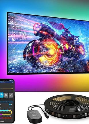 Led подсветка для тв govee rgbic smart backlight, bluetooth/wi-fi, google home/alexa
