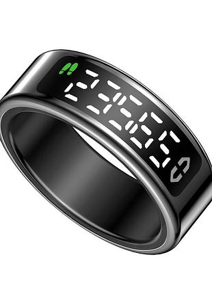 Розумне кільце smart ring sy01 black, фітнес трекер, пульс, сон, bluetooth