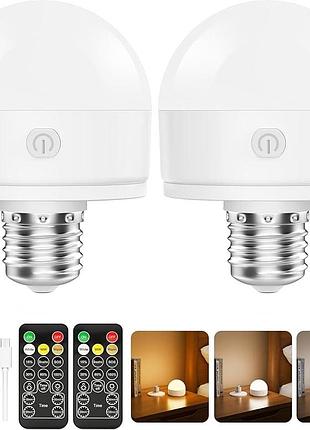 Аккумуляторные led лампочки suright e27, 2 шт, аварийные лампы со встроенным аккумулятором, новые