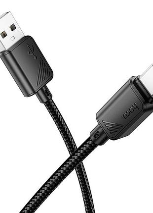 Кабель синхронизации hoco x113 nylon braided usb to type c 3a/1 м black (36777_3609180)