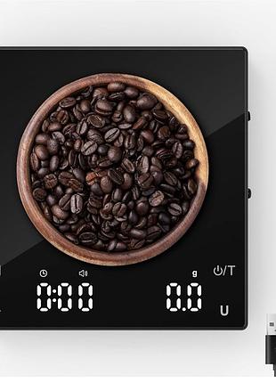 Весы для кофе с таймером 0.1 г / 2 кг | электронные кухонные весы для эспрессо и pour-over