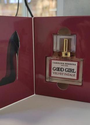 Тестер духов женский carolina herrera good girl velvet fatale for women 45 ml 978631436 2