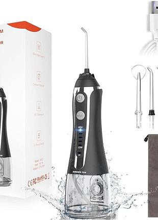 Іригатор для зубів answer y&m flosser-01 бездротовий, 5 режимів, ipx7 (легке б/в)