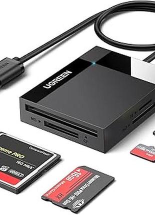Кардрідер ugreen 4-в-1 usb 3.0 | sd / tf / cf / ms
