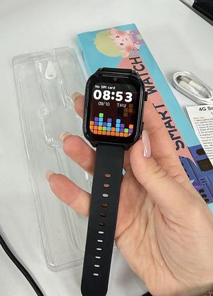 Дитячий смарт годинник з sim картою smart watch kids gps трекер дзвінки чорний новий