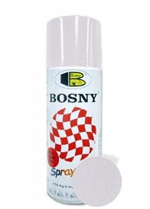 Фарба металік біла 400ml "bosny" №1130 (12шт/уп)