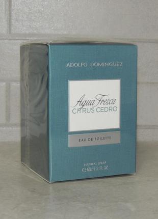 Adolfo dominguez agua fresca citrus cedro 60 мл для мужчин оригинал1 фото