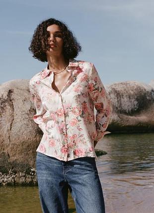 Сорочка zara рубашка zara блуза zara блузка