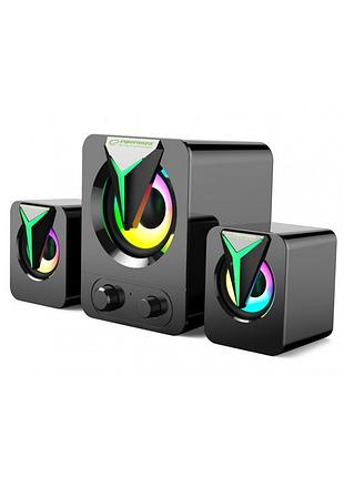 Колонки esperanza soprano egs107 2.1 rainbow подсветка для пк черные