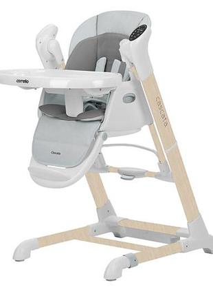 Стул-качалка crl-10303 cascata ash grey wooden carrello